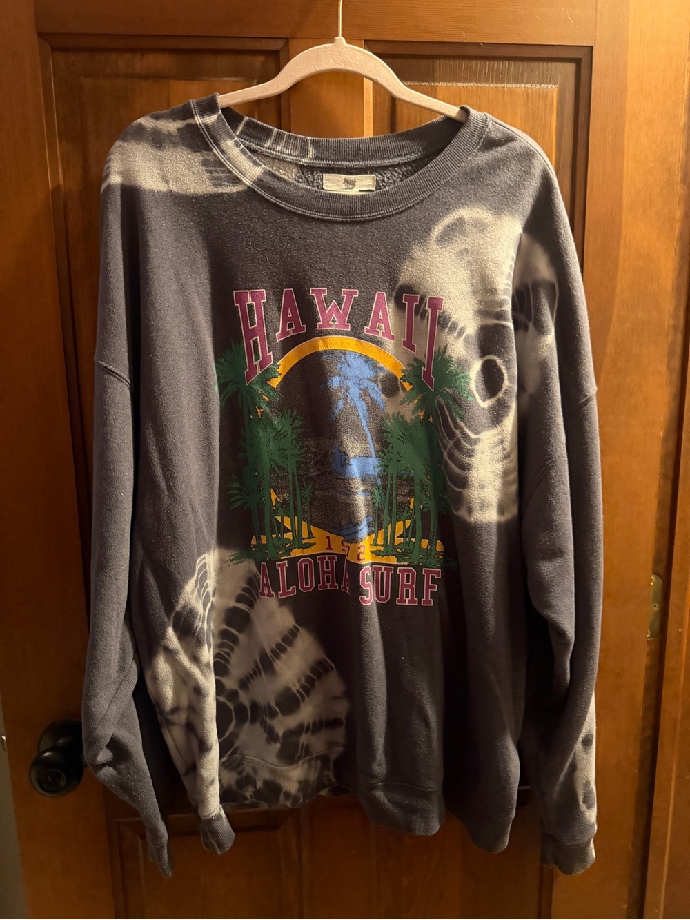 Black Crewneck Sweatshirt with Brushed Interior